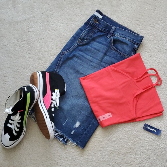 Denim Distressed Skirt - Picture 5 of 5